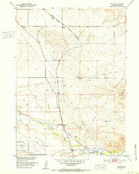 Dwyer Wyoming Historical topographic map, 1:24000 scale, 7.5 X 7.5 Minute, Year 1951