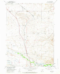 Dwyer Wyoming Historical topographic map, 1:24000 scale, 7.5 X 7.5 Minute, Year 1951