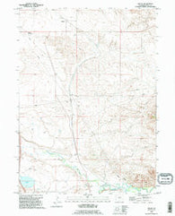 Dwyer Wyoming Historical topographic map, 1:24000 scale, 7.5 X 7.5 Minute, Year 1990