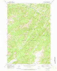 Eagle Creek Wyoming Historical topographic map, 1:24000 scale, 7.5 X 7.5 Minute, Year 1970