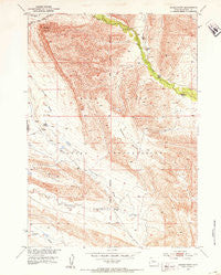 Eagle Point Wyoming Historical topographic map, 1:24000 scale, 7.5 X 7.5 Minute, Year 1951