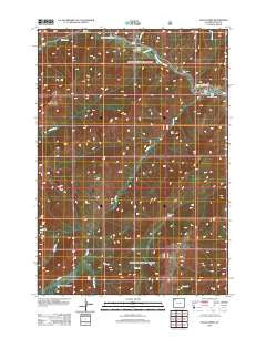 Eagle Creek Wyoming Historical topographic map, 1:24000 scale, 7.5 X 7.5 Minute, Year 2012