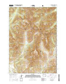Eagle Peak Wyoming Current topographic map, 1:24000 scale, 7.5 X 7.5 Minute, Year 2015