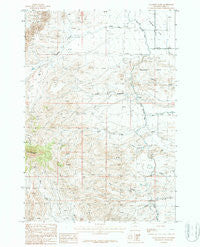 Eaglenest Basin Wyoming Historical topographic map, 1:24000 scale, 7.5 X 7.5 Minute, Year 1987