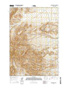 Eaglenest Basin Wyoming Current topographic map, 1:24000 scale, 7.5 X 7.5 Minute, Year 2015
