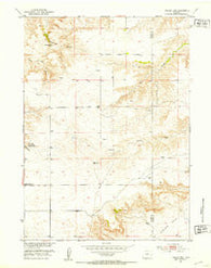 Eagles Nest Wyoming Historical topographic map, 1:24000 scale, 7.5 X 7.5 Minute, Year 1951