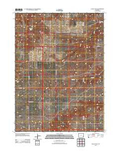 Eagles Nest Wyoming Historical topographic map, 1:24000 scale, 7.5 X 7.5 Minute, Year 2012