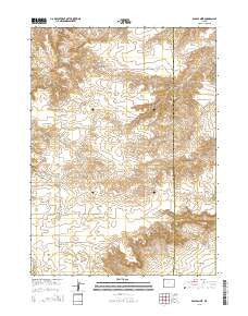 Eagles Nest Wyoming Current topographic map, 1:24000 scale, 7.5 X 7.5 Minute, Year 2015
