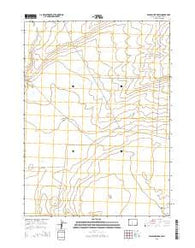 Eagles Nest Draw Wyoming Current topographic map, 1:24000 scale, 7.5 X 7.5 Minute, Year 2015