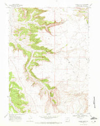 Earnest Butte Wyoming Historical topographic map, 1:24000 scale, 7.5 X 7.5 Minute, Year 1968