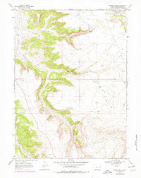 Earnest Butte Wyoming Historical topographic map, 1:24000 scale, 7.5 X 7.5 Minute, Year 1968
