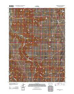 Earnest Butte Wyoming Historical topographic map, 1:24000 scale, 7.5 X 7.5 Minute, Year 2012