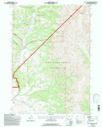 East Fork Basin Wyoming Historical topographic map, 1:24000 scale, 7.5 X 7.5 Minute, Year 1991
