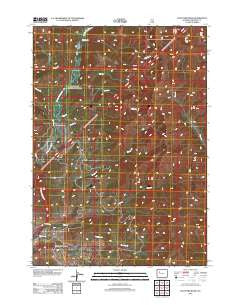 East Fork Basin Wyoming Historical topographic map, 1:24000 scale, 7.5 X 7.5 Minute, Year 2012