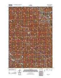 Echeta Wyoming Historical topographic map, 1:24000 scale, 7.5 X 7.5 Minute, Year 2012