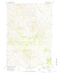 Echeta Wyoming Historical topographic map, 1:24000 scale, 7.5 X 7.5 Minute, Year 1972