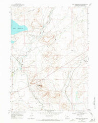 Eden Reservoir East Wyoming Historical topographic map, 1:24000 scale, 7.5 X 7.5 Minute, Year 1968