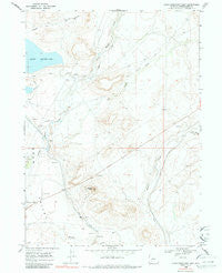 Eden Reservoir East Wyoming Historical topographic map, 1:24000 scale, 7.5 X 7.5 Minute, Year 1968