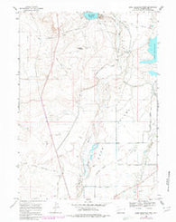 Eden Reservoir West Wyoming Historical topographic map, 1:24000 scale, 7.5 X 7.5 Minute, Year 1968