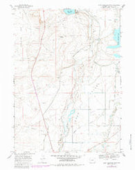 Eden Reservoir West Wyoming Historical topographic map, 1:24000 scale, 7.5 X 7.5 Minute, Year 1968