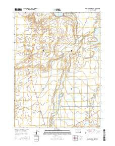 Eden Reservoir West Wyoming Current topographic map, 1:24000 scale, 7.5 X 7.5 Minute, Year 2015