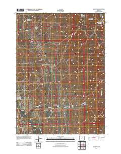 Edgerton Wyoming Historical topographic map, 1:24000 scale, 7.5 X 7.5 Minute, Year 2012