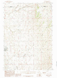 Edgerton Wyoming Historical topographic map, 1:24000 scale, 7.5 X 7.5 Minute, Year 1984