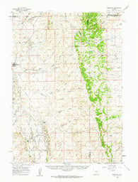 Edgerton Wyoming Historical topographic map, 1:62500 scale, 15 X 15 Minute, Year 1959