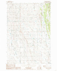 Edith Creek Wyoming Historical topographic map, 1:24000 scale, 7.5 X 7.5 Minute, Year 1984