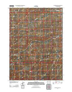 Eightmile Draw Wyoming Historical topographic map, 1:24000 scale, 7.5 X 7.5 Minute, Year 2012