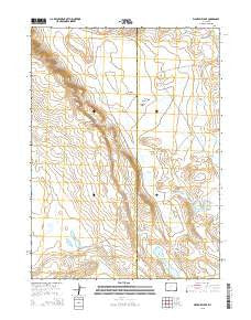 Eightmile Lake Wyoming Current topographic map, 1:24000 scale, 7.5 X 7.5 Minute, Year 2015