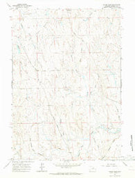 Elaine Draw Wyoming Historical topographic map, 1:24000 scale, 7.5 X 7.5 Minute, Year 1961