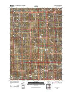 Elaine Draw Wyoming Historical topographic map, 1:24000 scale, 7.5 X 7.5 Minute, Year 2012