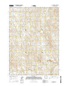Elaine Draw Wyoming Current topographic map, 1:24000 scale, 7.5 X 7.5 Minute, Year 2015