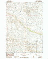 Elk Butte Wyoming Historical topographic map, 1:24000 scale, 7.5 X 7.5 Minute, Year 1985