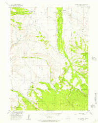 Elk Mountain SW Wyoming Historical topographic map, 1:24000 scale, 7.5 X 7.5 Minute, Year 1955