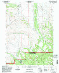 Elk Mountain SW Wyoming Historical topographic map, 1:24000 scale, 7.5 X 7.5 Minute, Year 1992