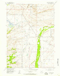 Elk Mountain Wyoming Historical topographic map, 1:24000 scale, 7.5 X 7.5 Minute, Year 1955
