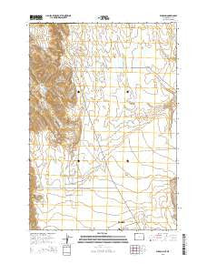 Elk Basin Wyoming Current topographic map, 1:24000 scale, 7.5 X 7.5 Minute, Year 2015