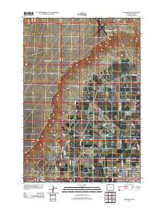 Elk Basin SE Wyoming Historical topographic map, 1:24000 scale, 7.5 X 7.5 Minute, Year 2012
