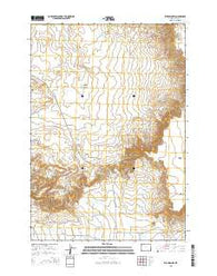 Elk Basin SW Wyoming Current topographic map, 1:24000 scale, 7.5 X 7.5 Minute, Year 2015