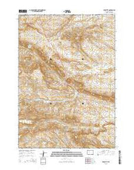 Elk Butte Wyoming Current topographic map, 1:24000 scale, 7.5 X 7.5 Minute, Year 2015