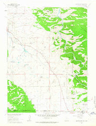 Elkhorn Point Wyoming Historical topographic map, 1:24000 scale, 7.5 X 7.5 Minute, Year 1961