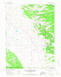 Elkhorn Point Wyoming Historical topographic map, 1:24000 scale, 7.5 X 7.5 Minute, Year 1961