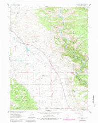Elkhorn Point Wyoming Historical topographic map, 1:24000 scale, 7.5 X 7.5 Minute, Year 1961