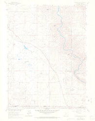Elkhorn Point Wyoming Historical topographic map, 1:24000 scale, 7.5 X 7.5 Minute, Year 1961