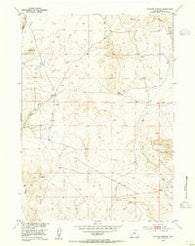Elkhorn Springs Wyoming Historical topographic map, 1:24000 scale, 7.5 X 7.5 Minute, Year 1953