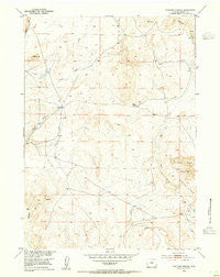 Elkhorn Springs Wyoming Historical topographic map, 1:24000 scale, 7.5 X 7.5 Minute, Year 1953