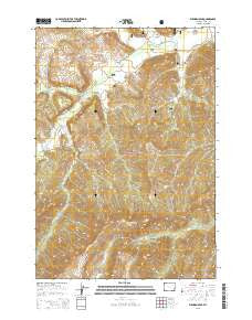 Elkhorn Peak Wyoming Current topographic map, 1:24000 scale, 7.5 X 7.5 Minute, Year 2015