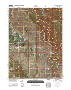 Elkhorn Point Wyoming Historical topographic map, 1:24000 scale, 7.5 X 7.5 Minute, Year 2012